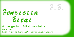 henrietta bitai business card